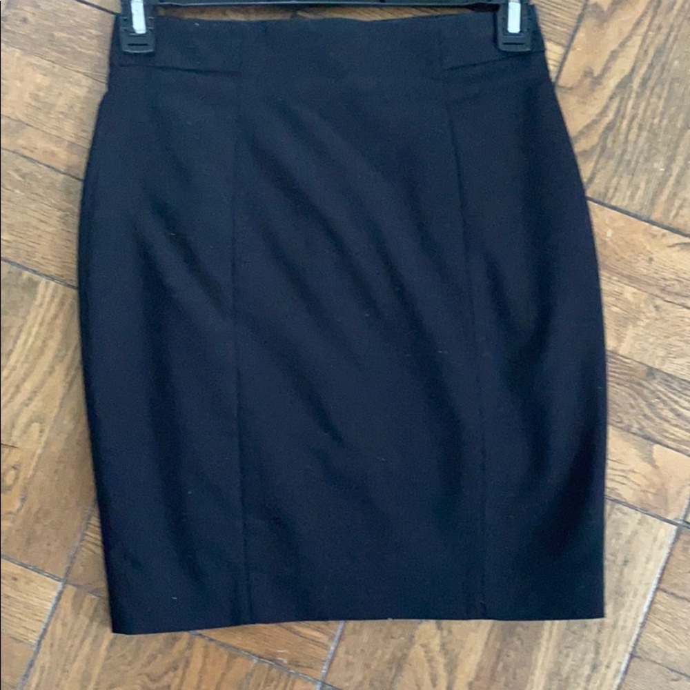 Black pencil skirt